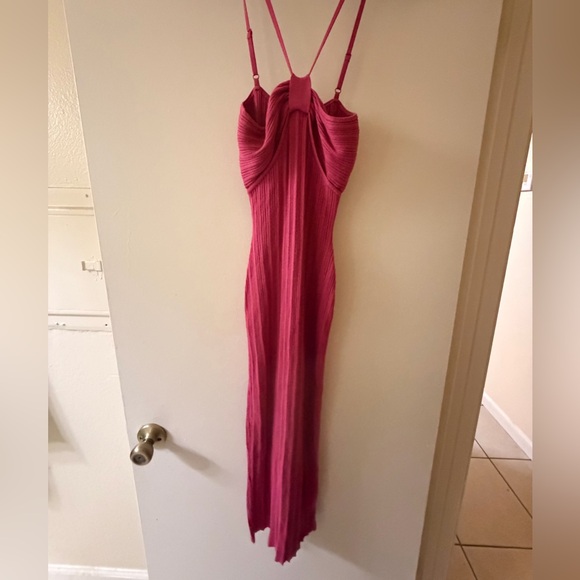 Express Ribbed Halter Midi Dress - Picture 2 of 2